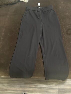 Classic Black Wide-Leg Women's Pants